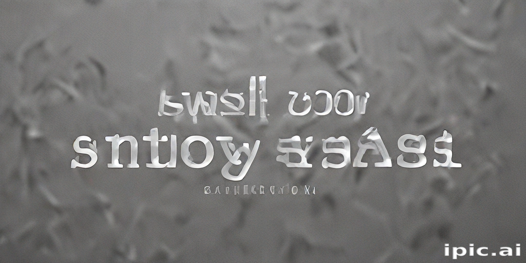Abstract Typography Design Featuring Playful Text on a Soft Background