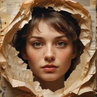torn paper transparent