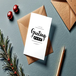 greeting card mockup