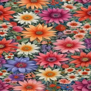 colourful flower drawing