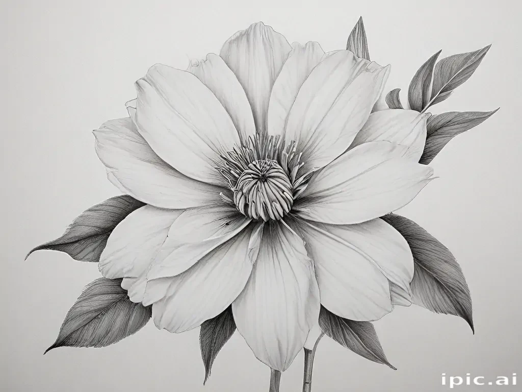 flower drawings pencil