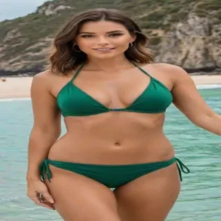 lizzy green bikini