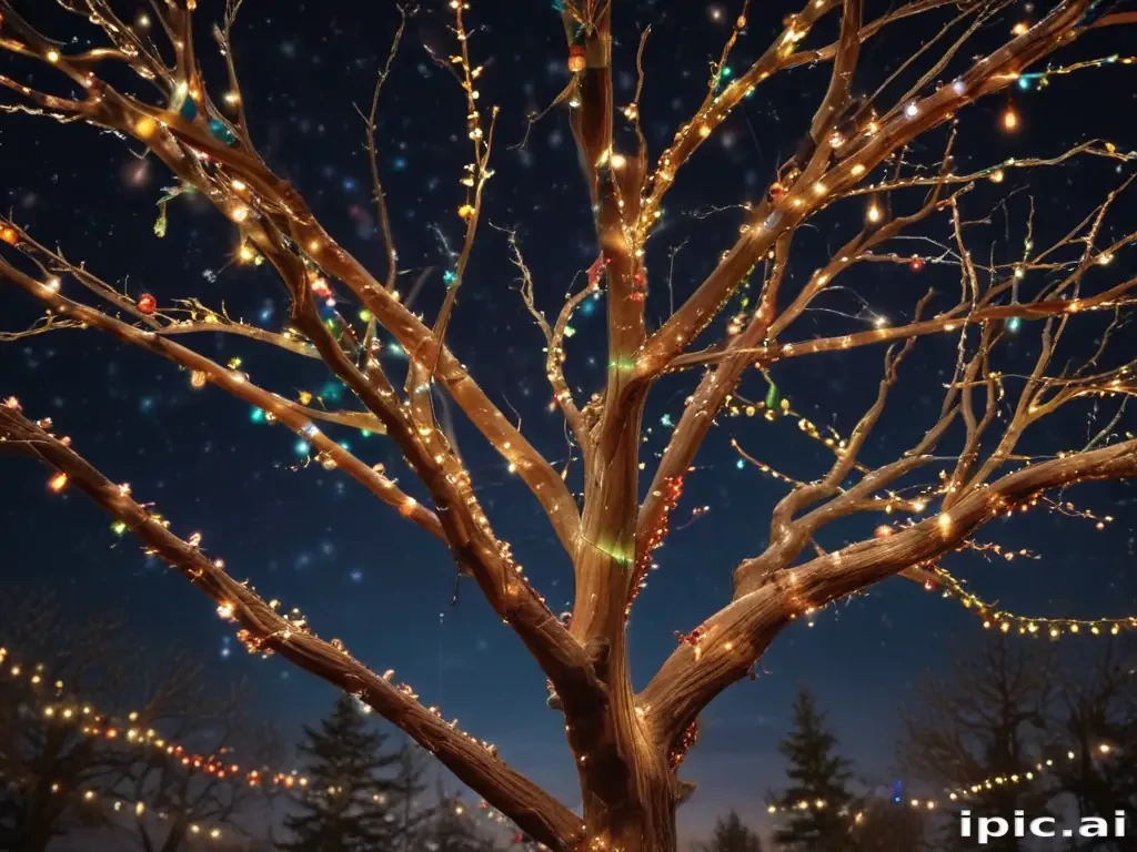 christmas lights iphone wallpaper