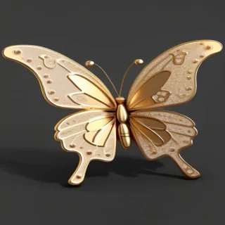 golden butterfly png