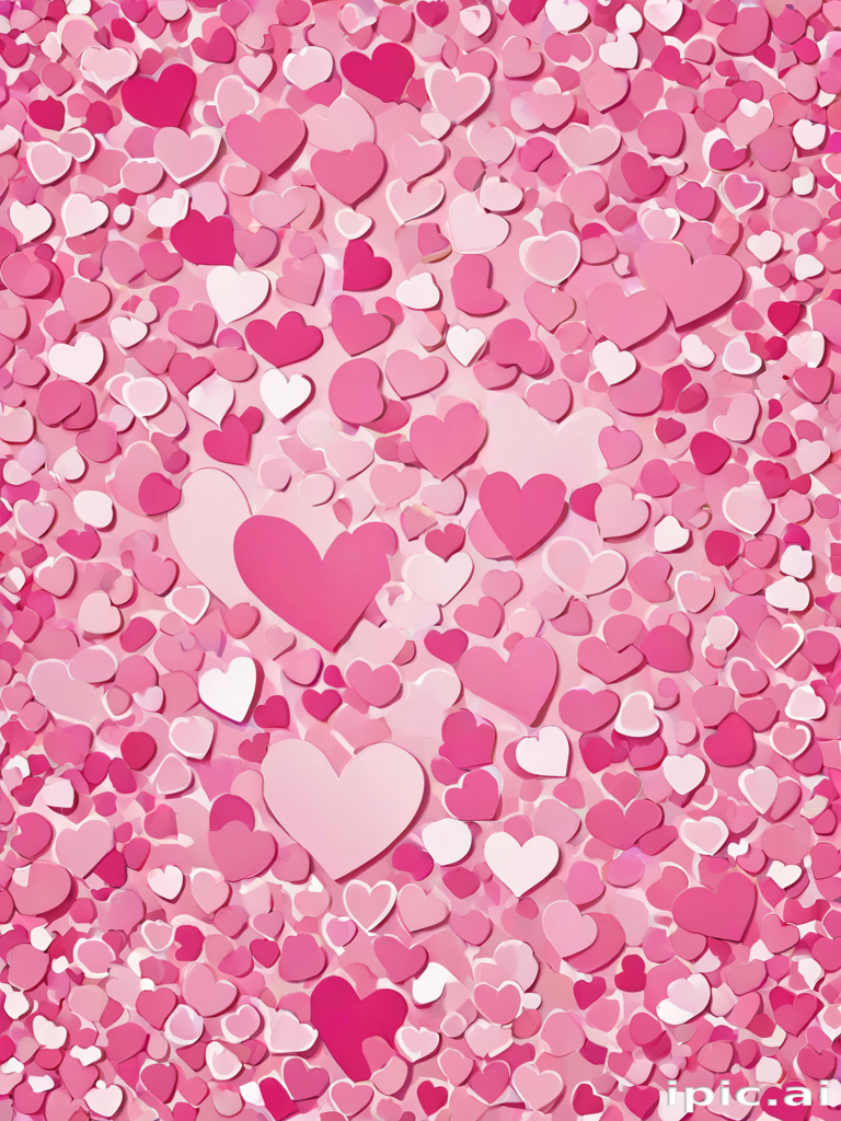pink hearts clipart