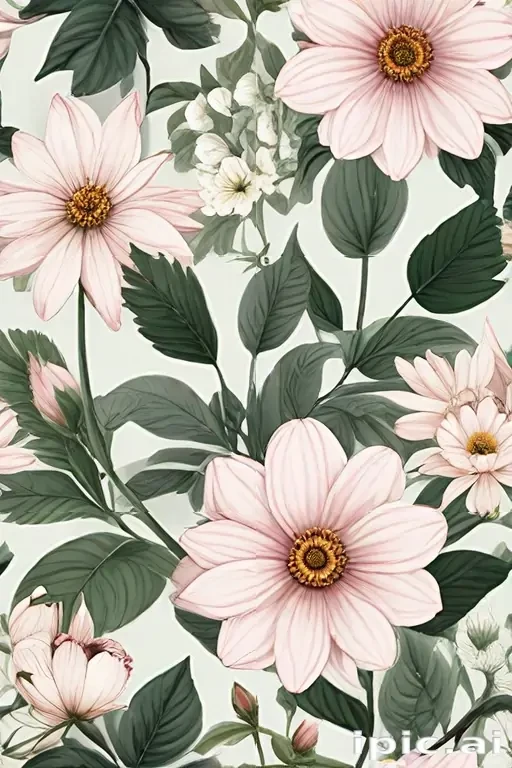 flower aesthetic drawings