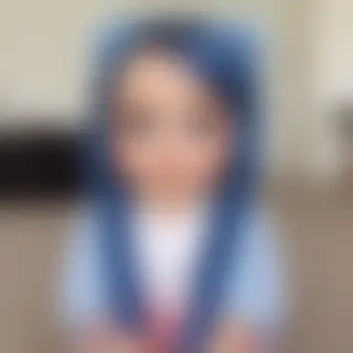 cute blue