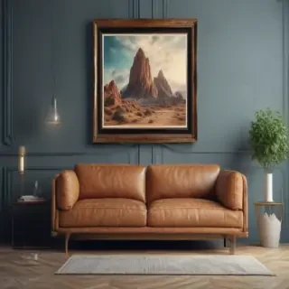 framed art mockup