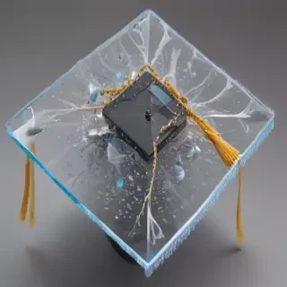transparent graduation cap
