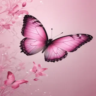cute pink butterfly wallpaper