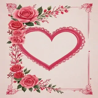 heart border png aesthetic