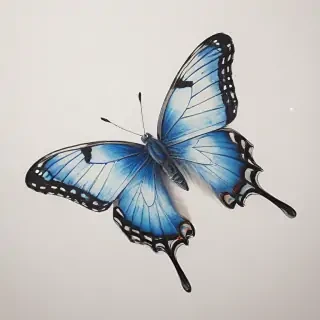 drawing butterflies