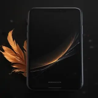 black background phone