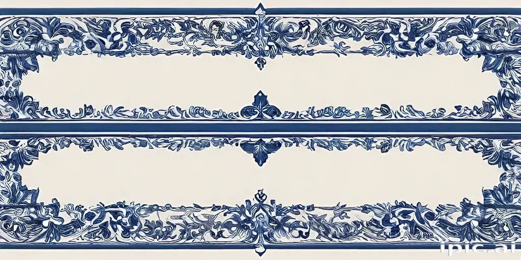 blue border design