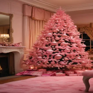 pink christmas pictures