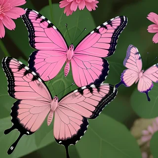 pink butterfly png