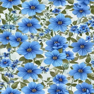blue flowers transparent