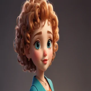 cartoon characters with curly hair
