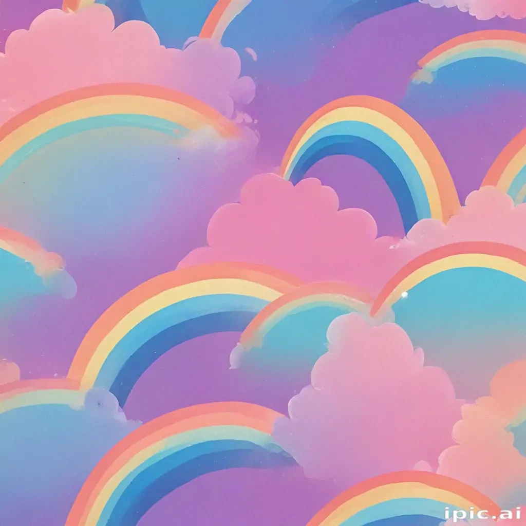 aesthetic rainbow wallpaper