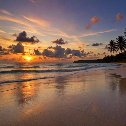 sunset wallpaper beach