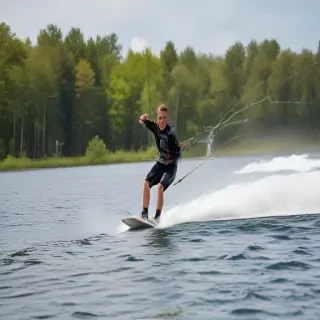 water skiing
