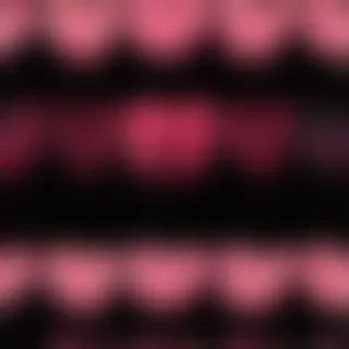 hearts background black