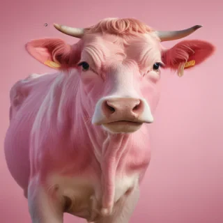 pink cow wallpaper