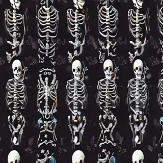 skeleton background