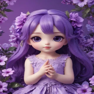 kawaii purple wallpaper