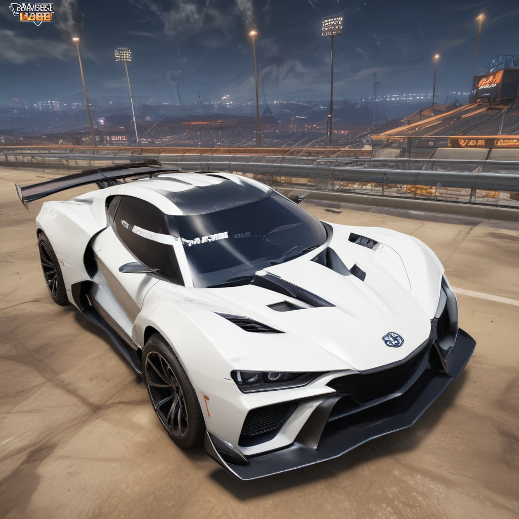 White Rocket League Car 