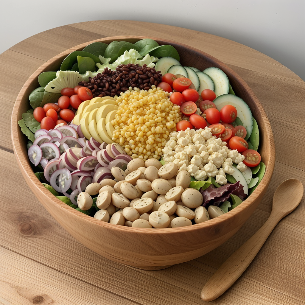 extra large wooden salad bowl