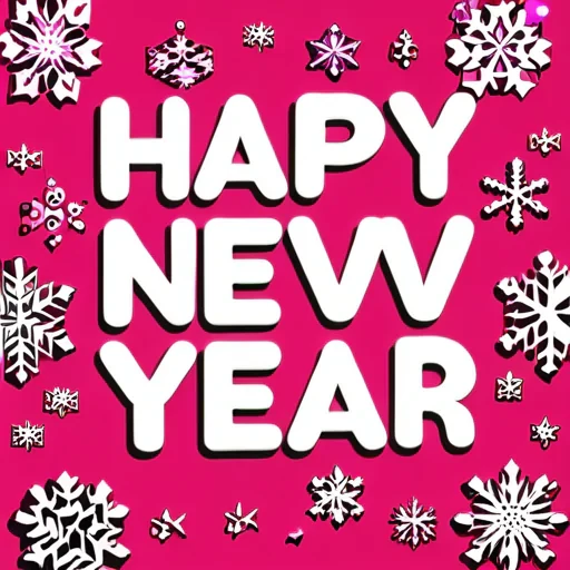 pink happy new year