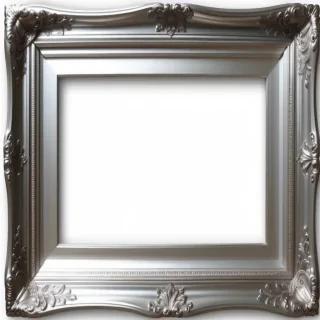 silver frame png