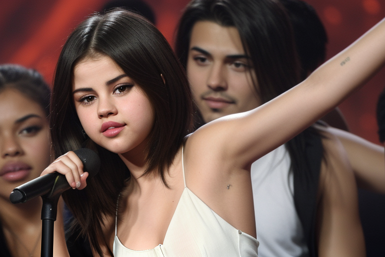 selena gomez broken arm