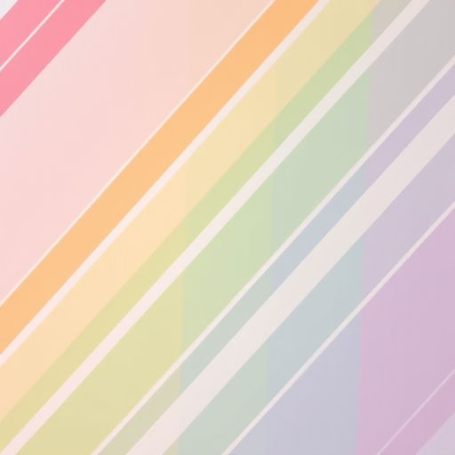 Create a high-resolution abstract image featuring diagonal stripes in shades of pink, orange, green, and purple on a light background using a DSLR camera, f/8 aperture, ISO 100, 50mm lens, and soft lighting for an even texture.