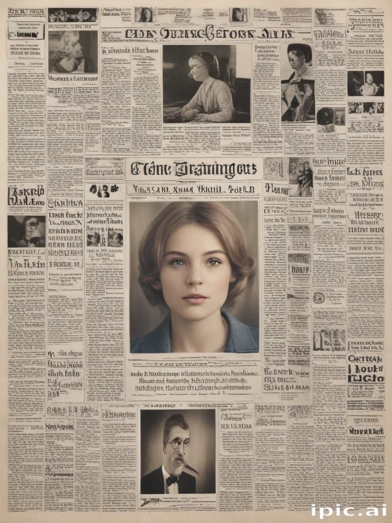 newspaper collage png
