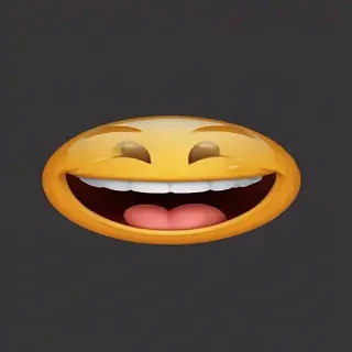 laugh emoji transparent background