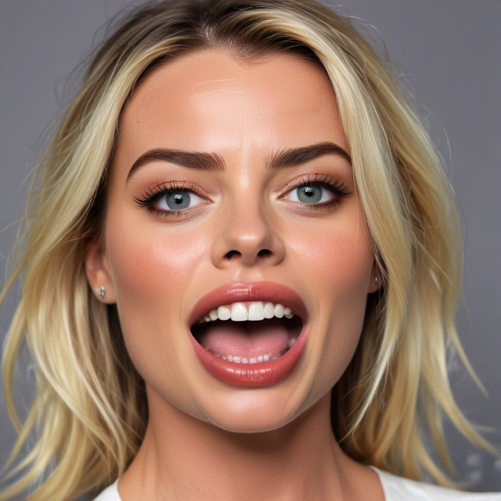 Margot Robbie Open Mouth Margot Robbie Open Mouth