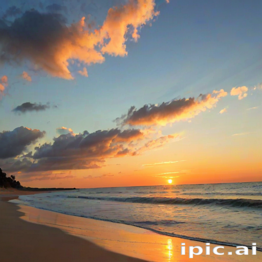 beach background sunset