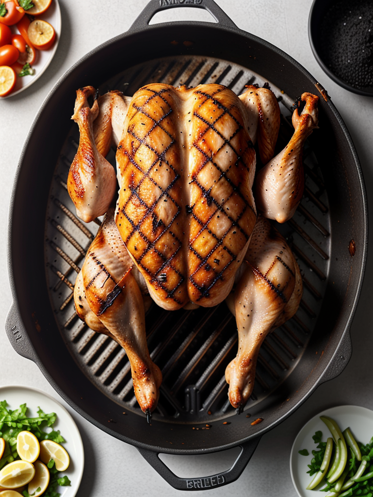 grill a whole chicken on charcoal