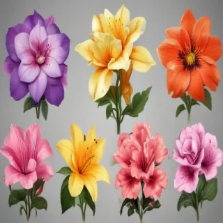 flowers clip art transparent background