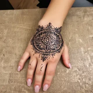 cute hand tattoos for black females