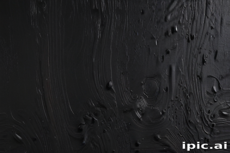 Textured Black Surface with Glossy Finish and Subtle Depth Variations