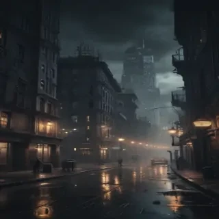 dark city background