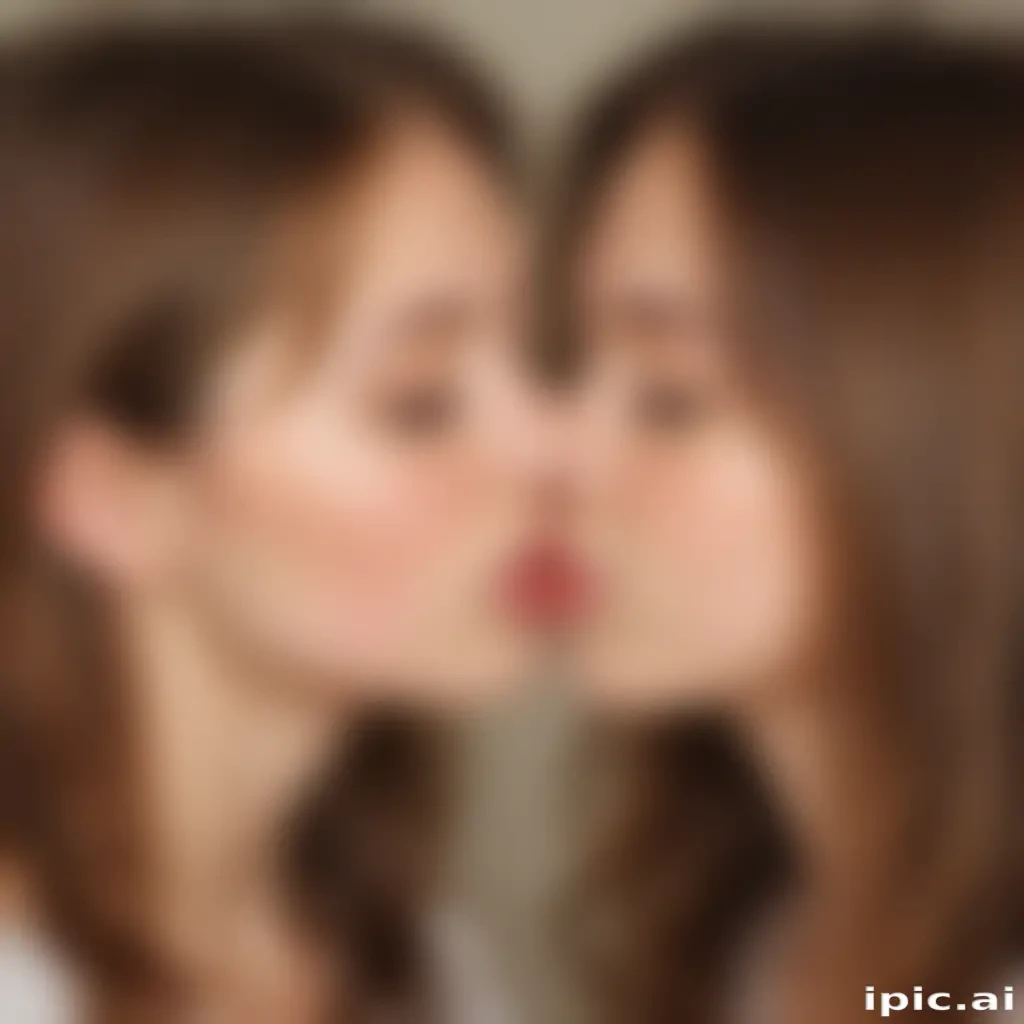 2 girls kissing