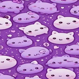 kawaii purple wallpaper