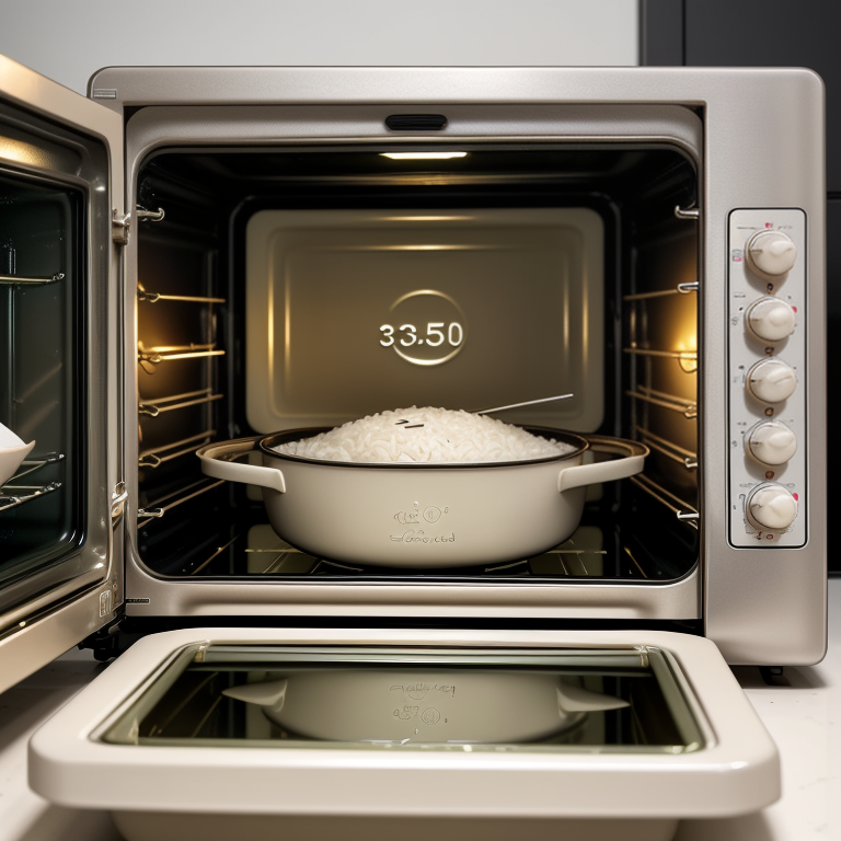how long to cook rice in oven at 350