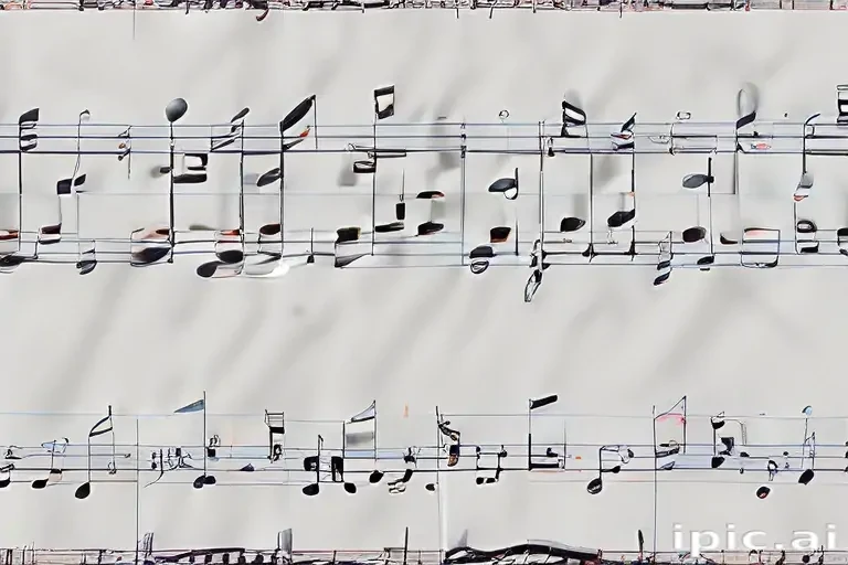 transparent music notes