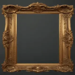 golden frame png transparent
