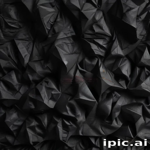 crumpled black paper